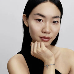 Pandora Verbundene Herzen & Rote Steine Charm Anhänger - 794435C01