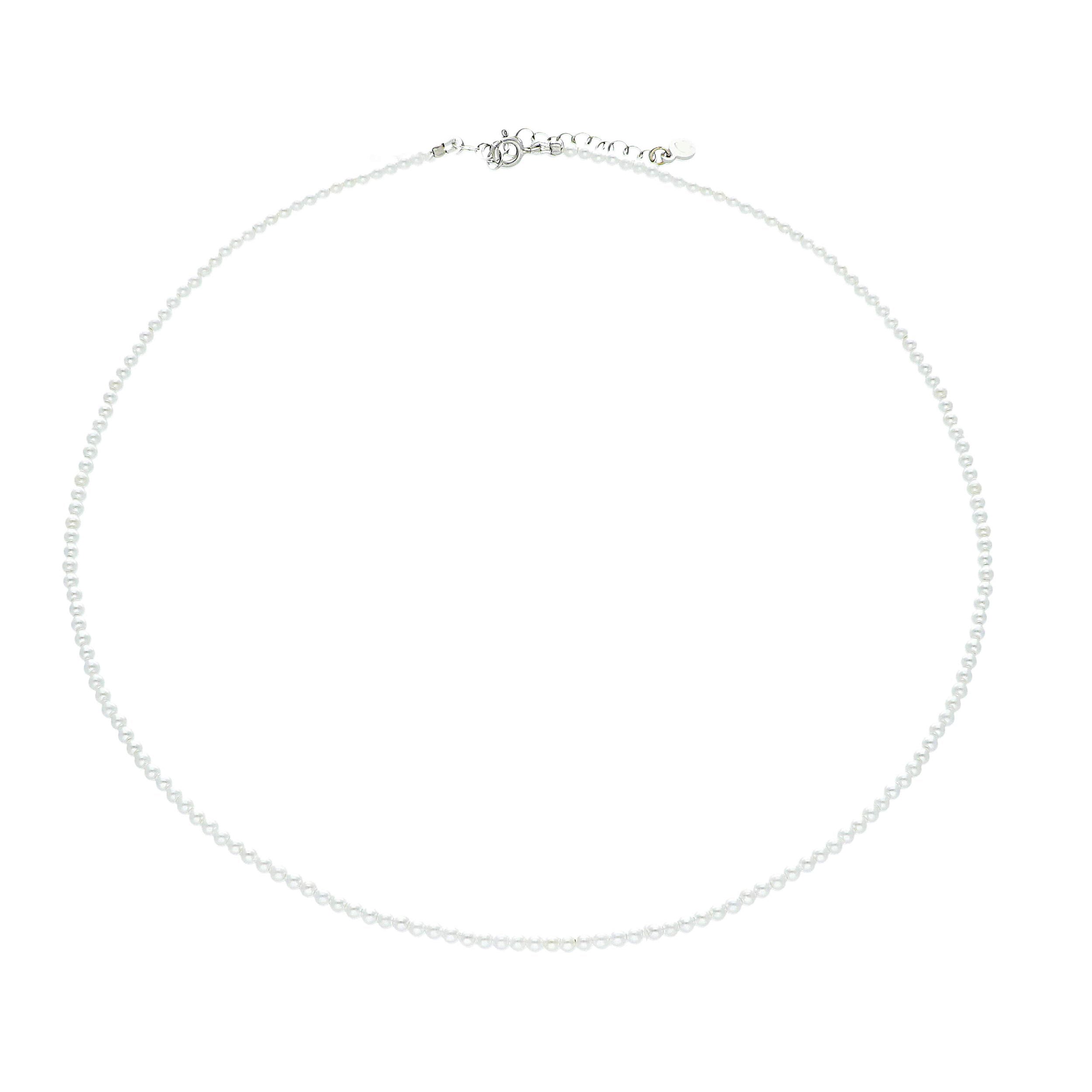 Perlen Halskette mit Silber 925 Verschluss - 267161