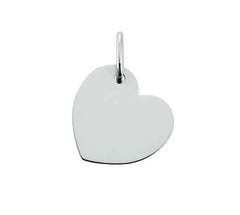 Plakette Gold 750 Weiss Herz Gravierbar – 1255.06243/0001