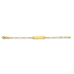 Plaketten-Armband Gelbgold-Weissgold 750 Gold - 1573.01138/1400