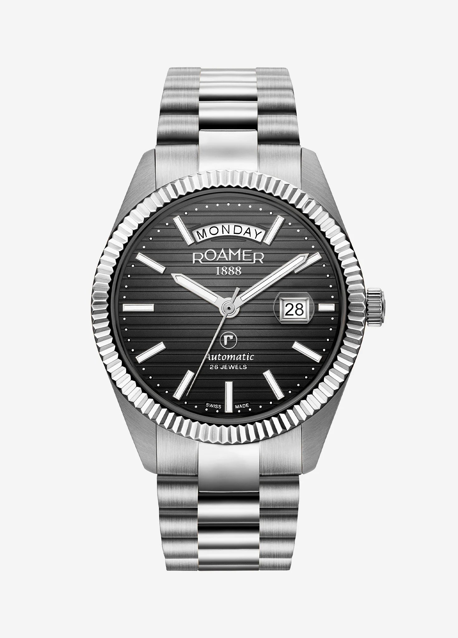 Roamer Primeline Daydate II Herrenuhr - 981666 41 85 50