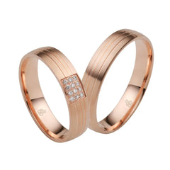 Rauschmayer First Individuell Love - Trauringe mit 12 Brillanten - 04907