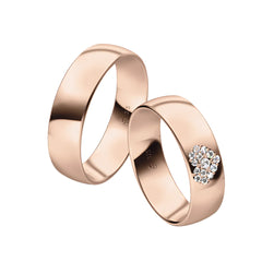 Rauschmayer First Individuell Love - Trauringe mit 14 Brillanten - 06004