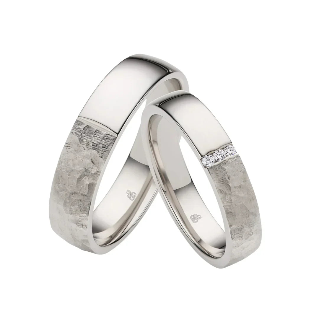 Rauschmayer First Individuell Love - Trauringe mit 3 Brillanten - 04026