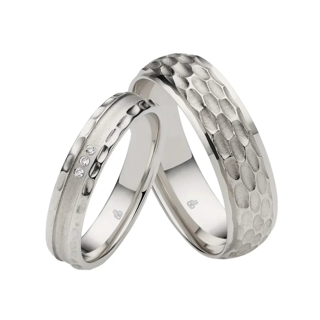 Rauschmayer First Individuell Love - Trauringe mit 3 Brillanten - 04030