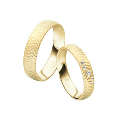 Rauschmayer First Individuell Love - Trauringe mit 5 Brillanten - 04028