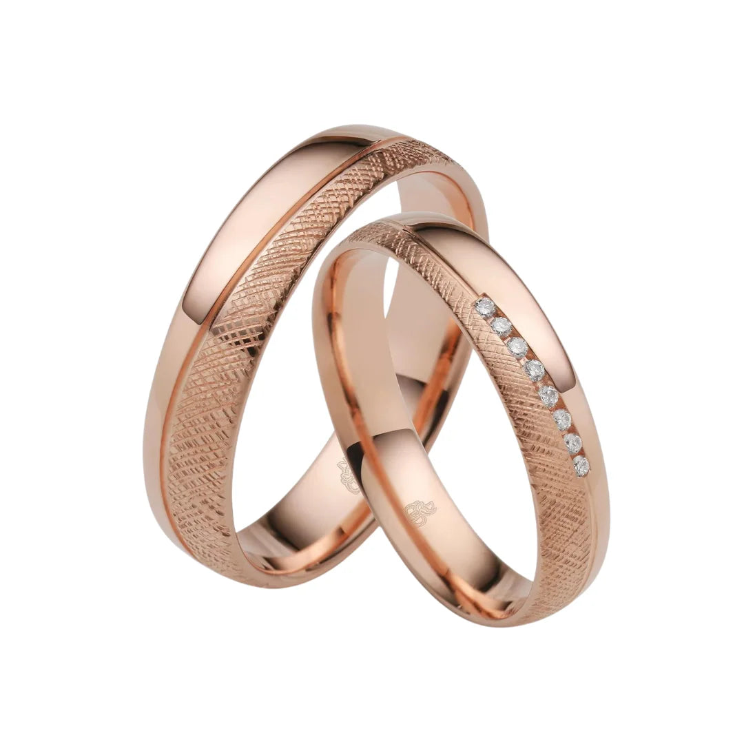 Rauschmayer First Individuell Love - Trauringe mit 8 Brillanten - 04905