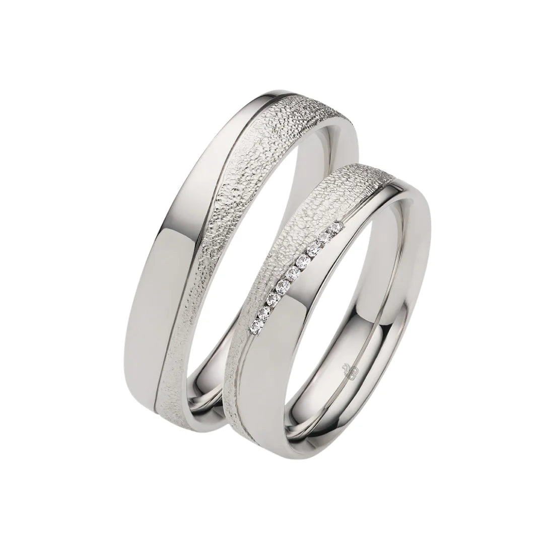 Rauschmayer First Individuell Love - Trauringe mit 9 Brillanten - 04029