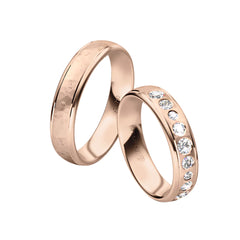 Rauschmayer First Individuell Love - Trauringe mit 9 Brillanten - 05014