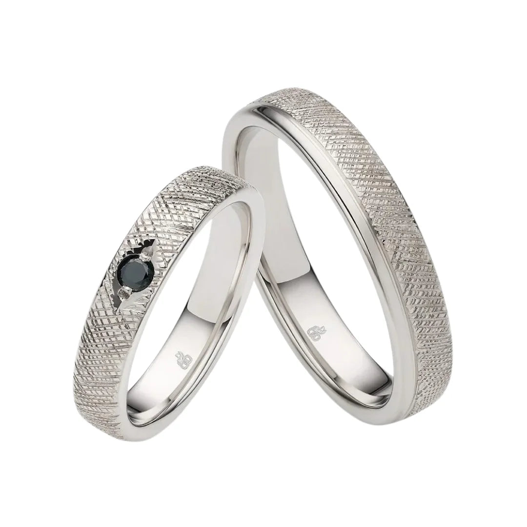 Rauschmayer First Individuell Love - Trauringe mit Schwarzer Diamant - 04025