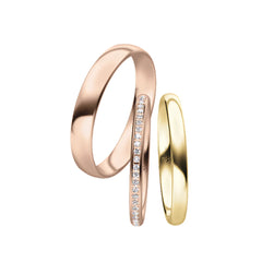 Rauschmayer Individual Love Triset Trauringe mit 25 Brillanten - 02023