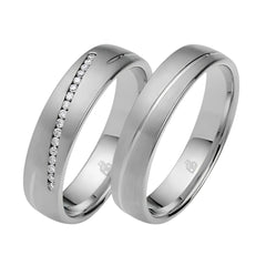 Rauschmayer More Stones 5th Trauringe mit 17 Brillanten - 05677