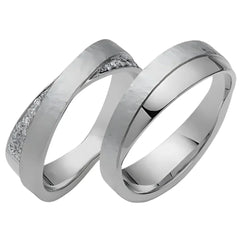 Rauschmayer Trauringe mit 22 Brillanten 0,13 ct. - 06405