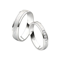 Rauschmayer Trauringe First Individual Love 3D mit 5 Brillanten - 03039