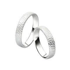 Rauschmayer Trauringe First Individual Love 3D mit 3 Brillanten - 04021