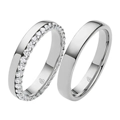 Rauschmayer Trauringe mit 34 Brillanten 0.68 ct. - 04927