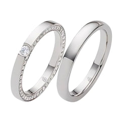 Rauschmayer Trauringe mit 46 Brillanten 0.275 ct./ges - 02104