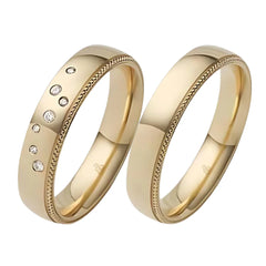 Rauschmayer Trauringe mit 7 Brillanten 0.05 ct. - 04131