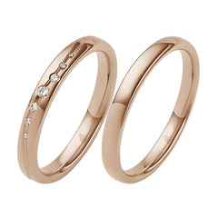 Rauschmayer Trauringe mit 7 Brillanten 0.056 ct. - 03056