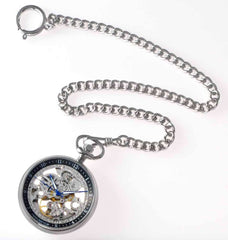 Residence Automatik Skelett Taschenuhr Chrom – AS 918