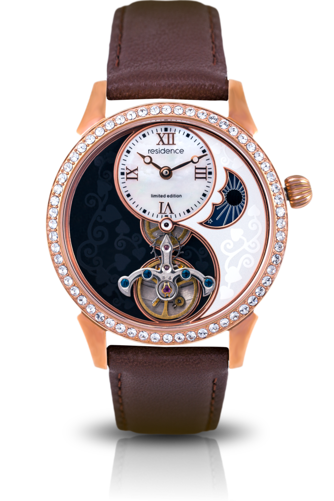 Residence Automatik Uhr Stahl 37 mm Perlmutt roségold - AS 9177