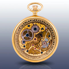 Residenz Klassische goldene Taschenuhr - AS 9106