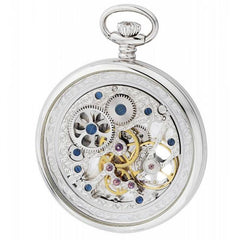 Residenz Klassische silberne Taschenuhr - AS 9105