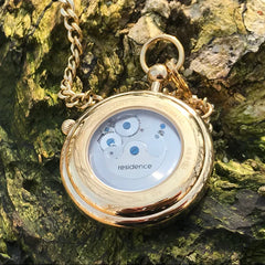 Residenz Yin Yang Taschenuhr Gold - AS 9194