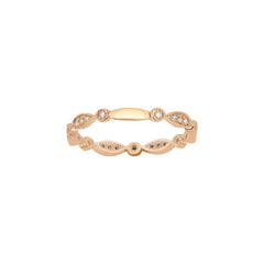 Ring mit 0.19 ct Diamanten in 585 oder 750 Rosegold