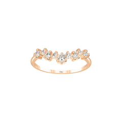 Ring mit 0.21 ct Diamanten in 585 oder 750 Gelbgold