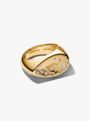 Ring Zirkonia 14 Karat Gold-Plattierung vergoldet – 164671C01-54