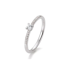 Bague 18 carats 4 griffes 0,17 ct. - 0,35 ct. - 41859500