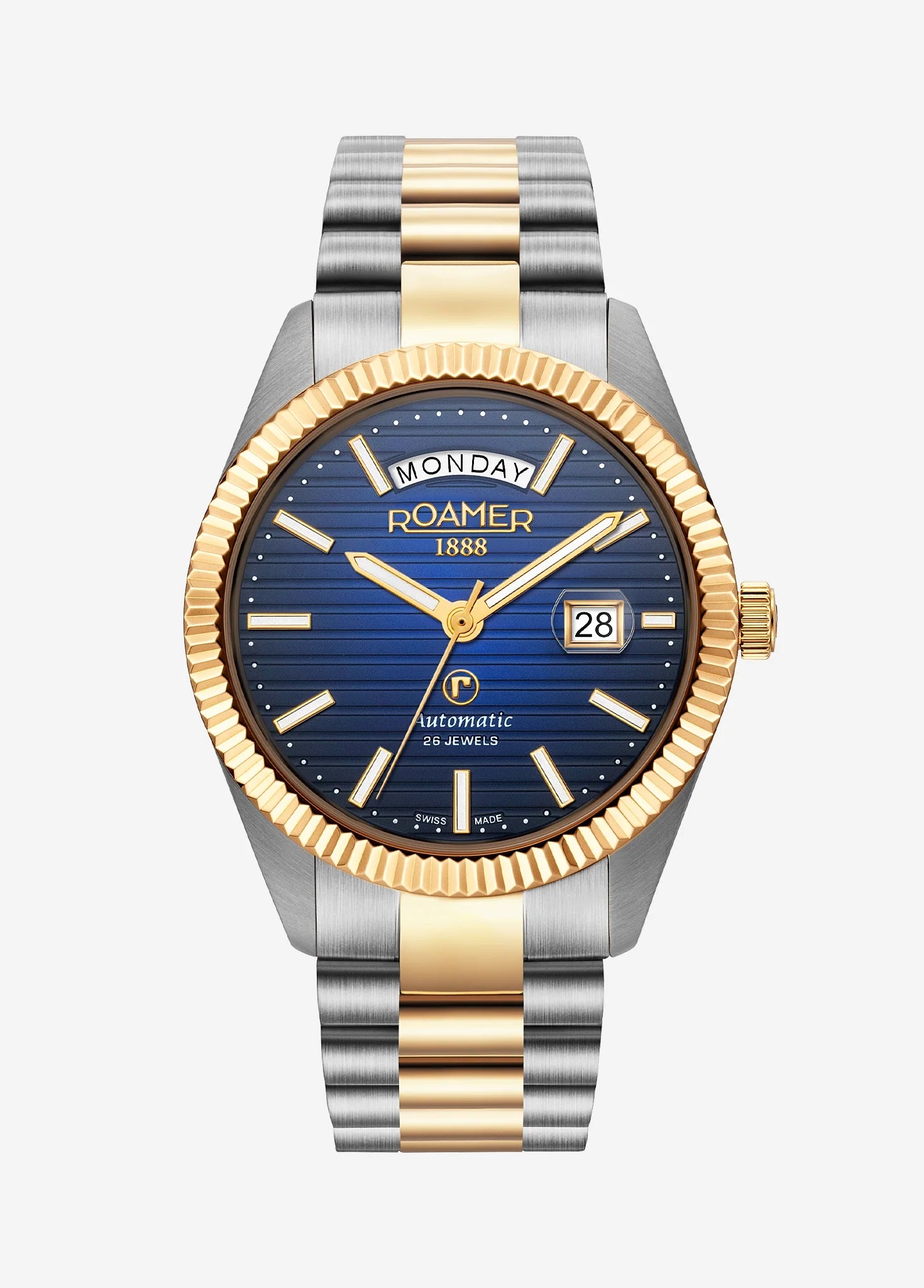 Roamer Primeline Daydate II Herrenuhr - 981666 47 45 50