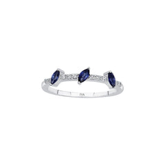 Roségold Diamantring mit Saphir 0.32 ct in 585 oder 750 Gold