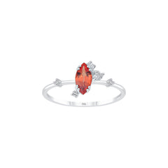 Roségold Diamantring mit Saphir 0.73 ct in 585 oder 750 Gold