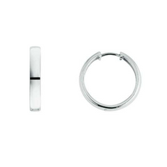 Scharnier-Creolen in 18 Karat - 750 Weissgold