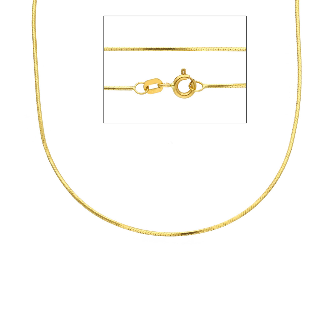Schlangenkette Collier in 18 Karat Gelbgold - MSN022GG45