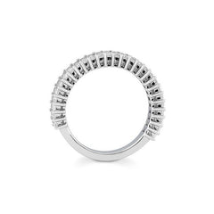 Schmaler Halbmemoire Baguette Labordiamantring – Eleganter Ring mit Labordiamanten - 41063090