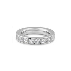 Bague étroite demi-éternité en diamant – Bague élégante avec diamants - 41062850