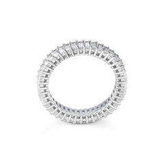 Bague fine Memoire Baguette en diamants de laboratoire – Bague élégante avec diamants de laboratoire - 41063060