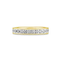 Bague fine Mémoire Carrée en diamants – Bague élégante avec diamants - 41062820