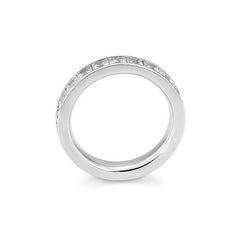 Bague fine Mémoire Carrée en diamants – Bague élégante avec diamants - 41062830