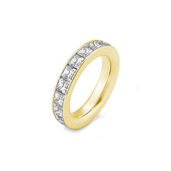 Bague fine Mémoire Carrée en diamants – Bague élégante avec diamants – 41062840