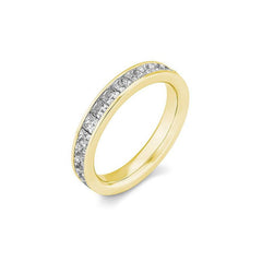 Bague fine Mémoire Carrée en diamants – Bague élégante avec diamants - 41062850