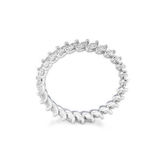 Schmaler Memoire Navette Labordiamantring – Eleganter Ring mit Labordiamanten - 41062940