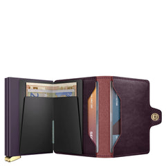 Secrid Premium Twinwallet+ Basco mit Gravur - TBc-Bordeaux +