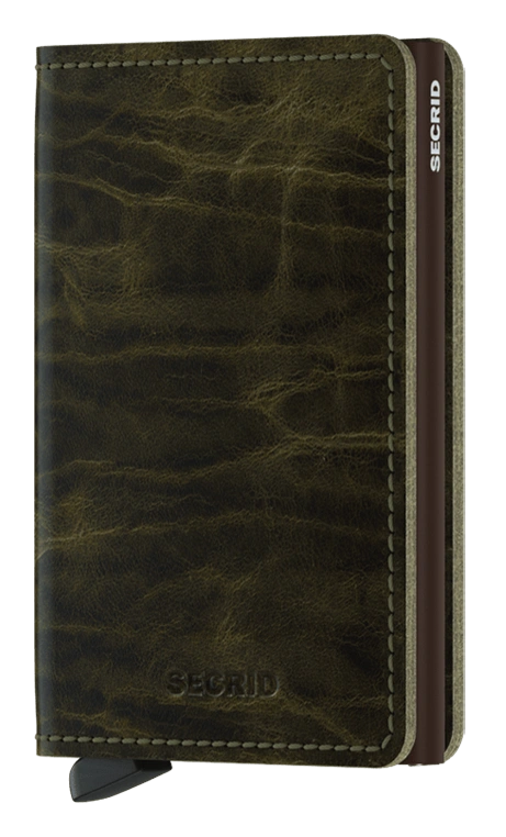Secrid Slimwallet Dutch Martin Olive mit gratis Gravur - SDM-Olive