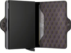 Secrid Twinwallet Optical mit Gravur - TOp-Grey-Yellow