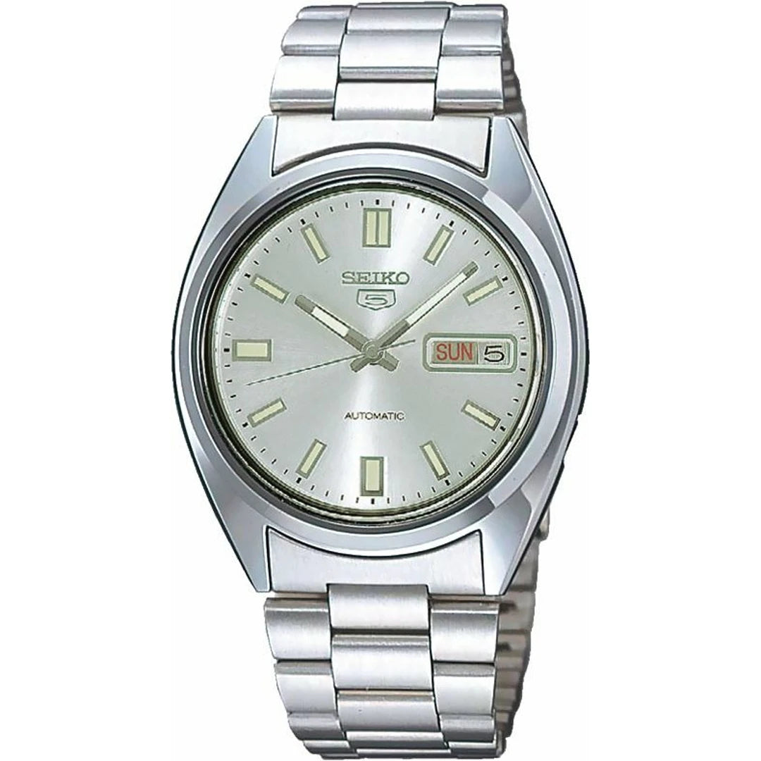 Seiko 5 Sports Day-Date Silber Unisex-Uhr - SNXS73K1