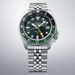 Seiko 5 Sports GMT Deep Green SKX Re-Interpretation Herrenuhr - SSK035K1